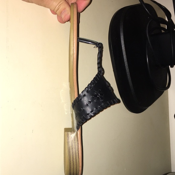 Jack Rogers Inspired Sandals, Black - Picture 3 of 3